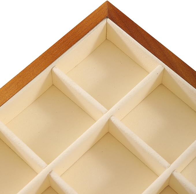 Jewelry Drawer Organizer, Wood Stackable Jewelry Trays,White Bracelet Storage,Premium Jewelry Tray For Watch,Bangle