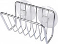 Toplife Sponge Holder for Kitchen Sink, Stainless Steel Suction Cup Sponge Caddy - Silver