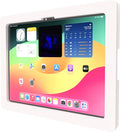 TABcare Anti-Theft Acrylic VESA Enclosure for Apple iPad Pro 13" 2024 M4 2025 M5 with Free Wall Mount Kit & 90-Degree Angle USB C Cable (White)