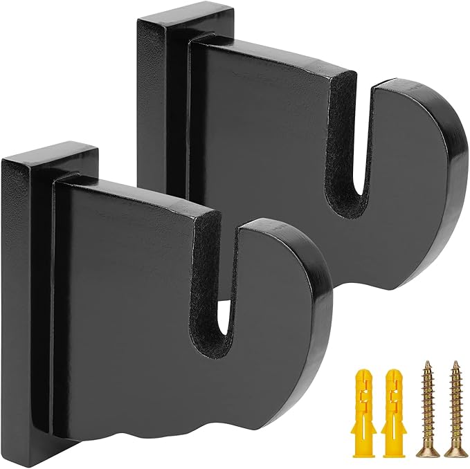 BiJun Skateboard Wall Mount, Snowboard Wall Mount Display, Acrylic Horizontal Skateboards Rack, Skateboard Storage Hanger (Black)