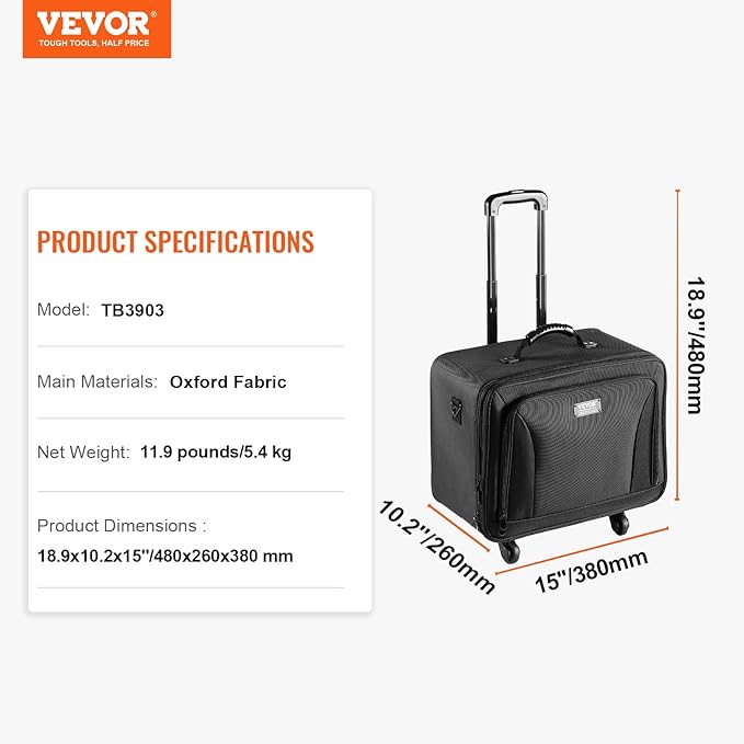 VEVOR Makeup Train Case Professional Makeup Storage Organizer Box Make Up Carrier for Women and Girls