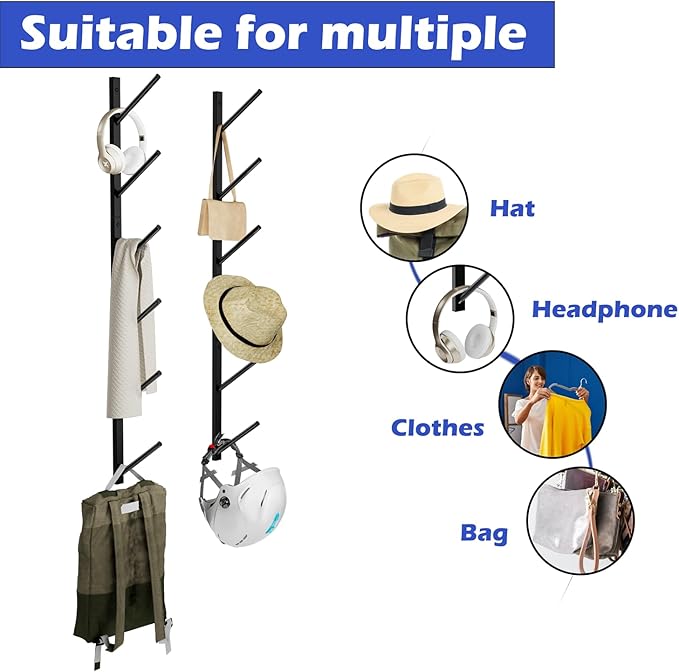 Skateboard Wall Mount, Skate Board Wall Display Hanger Rack, Snowboard Wall Mount Ski Holder,Deck Wall Longboard Rack Storage(6-layers)