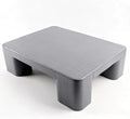 Plastic Dunnage Rack – Heavy-Duty Gray Block Pallet for Basement or Commercial Food Storage, 15.7" x 11.8" x 4.7", 700LBS Load Capacity Plastic Pallets for Dry Floor Organization