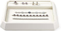 PU Leather Jewelry Display Tray Stackable Jewelry Tray Flat Organizer for Ring Necklace Trade showcase(Beige)