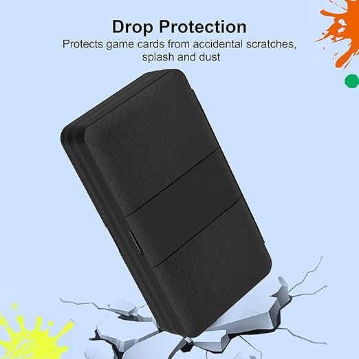 iPLYGAM Switch Game Case for Nintendo Switch 2/Switch/OLED/Lite with 48 Slots and 80 Memory Micro SD Card Storage, Portable Travel Switch Game Holder Organizer, Game Card Protective for Festival Gift