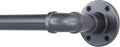 Industrial Curtain Rod, Curtain Rods for Windows 48 to 84 Inch, Rustic Wrap Around Curtain Rod, Fits Blackout Curtain, Indoor and Outdoor, Size: 30-86 Inch Gun ash。