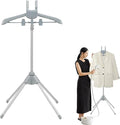 Adjustable Steamer Stand for Clothes, Portable Steamer Rack for Clothes, Steam Iron Stand (GRAY)