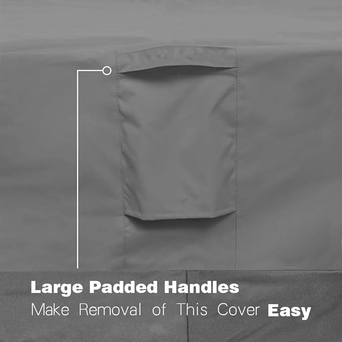 Vailge Patio Chair Covers, Lounge Deep Seat Cover, Heavy Duty and Waterproof Outdoor Lawn Patio Furniture Covers (4 Pack - Small, Grey)