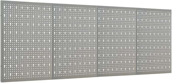 Wall-Mounted Peg Boards 4 pcs 15.7"x22.8" Steel 145350