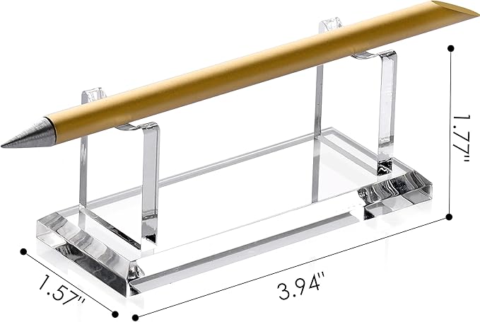 SANRUI Acrylic Pen Holder Display Stand, Shop Fountain Pencil Makeup Brush Rack, Ballpoint Pen Showholder, Paintbrush Drying Rack Organizer Desk for Home School Office Or Store Use