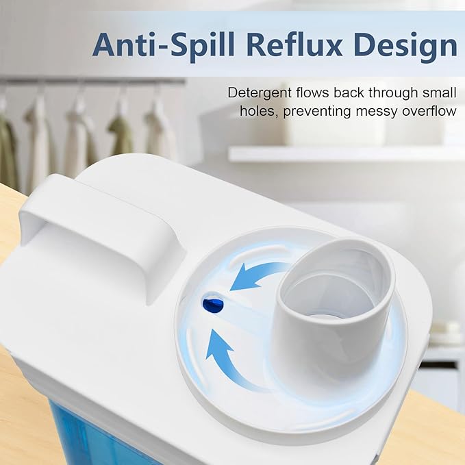 2+1 Pack Laundry Detergent Dispenser and Dryer Sheet Holder Set, 61 oz Laundry Soap Dispenser, Plastic Liquid Fabric Softener Dispensers for Laundry Room Organization with 12 Labels