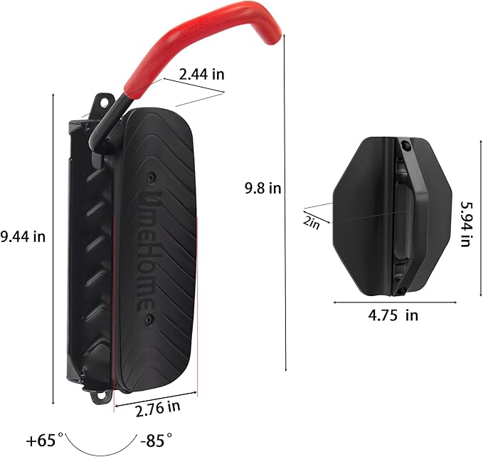 Swivel Bike Wall Mount, Bike Hangers for Garage, Space-Saving Bike Storage, Sturdy Bicycle Rack Can Holds Up to 77 lbs, Easy Install, 2 Pack