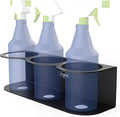 Koova 3 All-Purpose Spray Bottle Holder | Easy Install Wall Mount Hardware Included | Heavy-Duty Powder Coated Steel Storage Rack for Garage And Home | Craft Workspace Paint Bottle Organizer USA Made