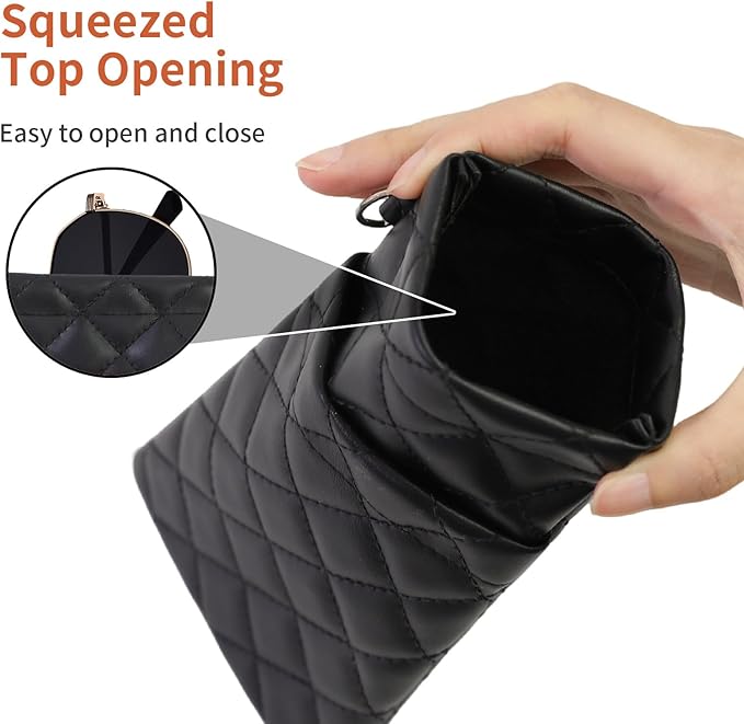 Double Eyeglass Case Soft Dual Glasses Case for Women Men Travel Squeeze Top Sunglasses Cases Eyeglasses Pouch