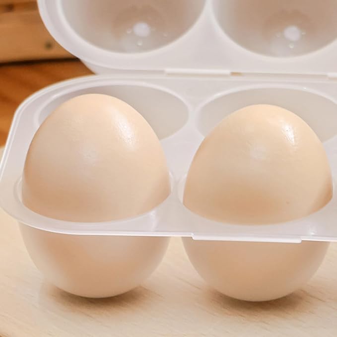 6 Grid Egg Holder Container Portable Carrier Box Hard Shell Storage Case With Lid For Camping Picnic And Travel Kitchen Organization