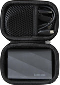 Hermitshell Hard Travel Case for Samsung T9 Portable SSD 2TB / 4TB / 1TB (Black, Case for 1 Hard Drives)