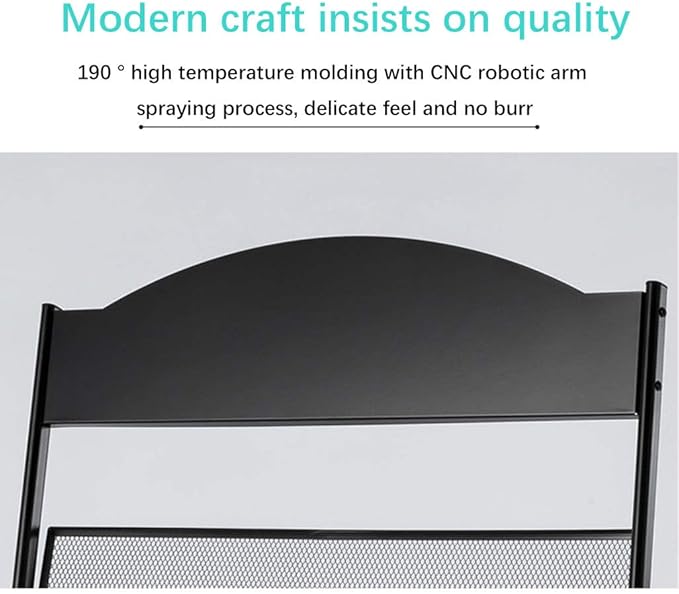 Iron Simple Floor-Standing Magazine Display Rack - Black