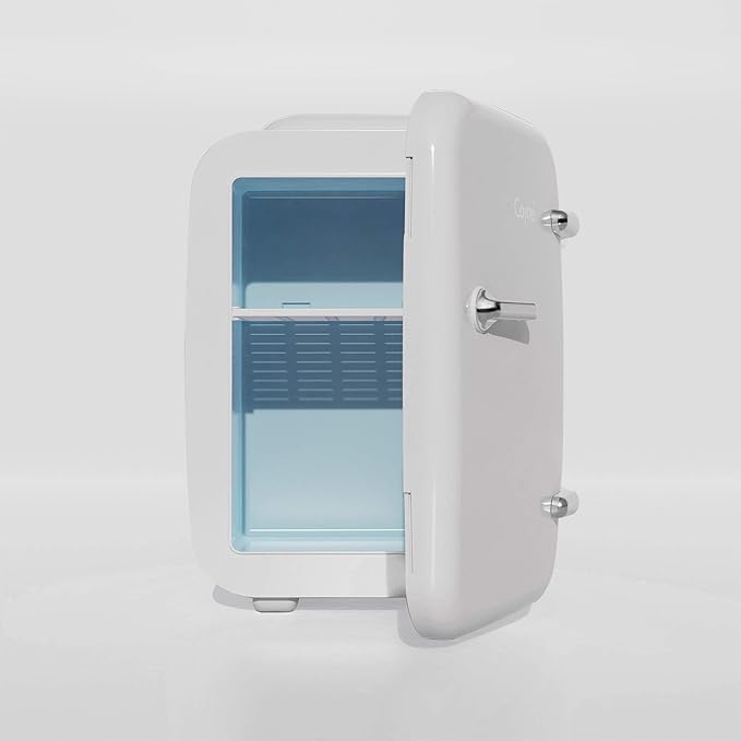 CAYNEL Mini Fridge Portable Thermoelectric 4 Liter Cooler and Warmer for Skincare, Eco Friendly Beauty Fridge For Foods,Medications, Cosmetics, Breast Milk, Medications Home and Travel