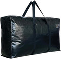 155 Gallon Extra Large Storage Bags, Jumbo Moving Storage Bags, Foldable Big Black Waterproof Outdoor Patio Cushion Storage Bag, 60x30x20inch - 1PACK