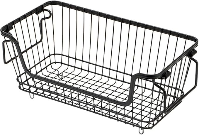Stackable Storage Basket, Easy Application,32x16x14c, Deep Freezer Bins, Refrigerator Storage Bins, Versatile Organizer, For Chest Freezer Ice Cream Fruits Veggies