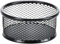 1Pc Black Metal Paper Clip Holder Mesh Paperclip Bowl Binder Clip Dispenser Desk Bobby Pin Container Organizer for Home Office Classroom School,Paper Clip Holders,Desk Supplies Holders and Dispensers