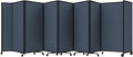 Versare Room Divider 360 Portable Wall Partition | Folding Panels | Large Freestanding Divider | Locking Wheels | Temporary Room Separator