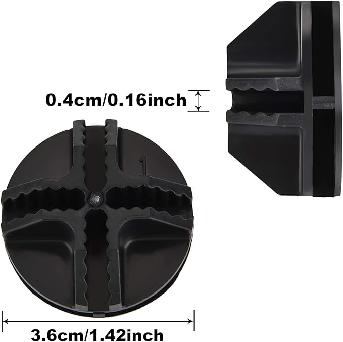 32 Pieces Cube Connectors Plastic Storage Wire Cube Organizer ABS Connectors for Modular Closet Storage Organizer and Wire Shelf (Black)