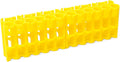 Storacell by Powerpax AAA Battery Storage Caddy, Yellow - Holds 24 Batteries (Not Included)