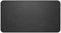 Brushed Metal Texture Desk Mat - Extended Mouse Pad & Desk Pad, Neoprene Surface, Non-Slip Rubber Base, Stitched Edges, Desk Protector for Keyboard & Mouse (Black, 12x22)