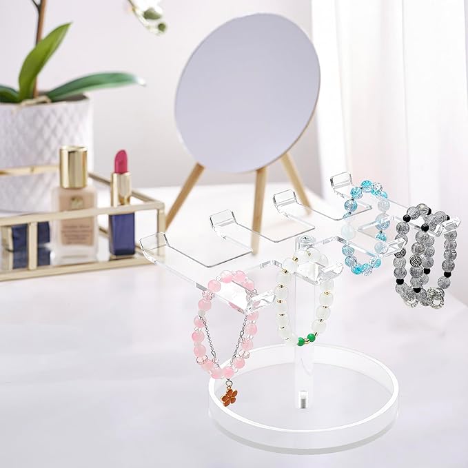 Bigfety Bracelet Holder Organizer, Acrylic Bracelet Display Stand for Women