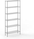 14" Deep x 42" Wide x 96" Height Wire Shelving Kit | 6-Tier | NSF Commercial Storage Rack Unit