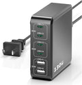MSTJRY Charging Station for Multiple Devices : 130W 6 Port GaN Fast USB C Charger Station, Compact Multi Port PD 65W 45W Charger for iPhone 17/16 15/14/13/Pro Max