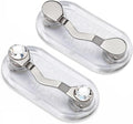 Readerest Magnetic Eyeglass Holder (2 Pack), Eyewear Shirt Clip for Men & Women, Glasses Holders for Readers, Sunglasses & Work Badges, USA Made (Stainless Steel + Crystals)