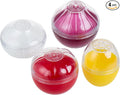 Vegetable and Fruit Storage Containers for Fridge, BPA Free Fresh reusable Food Savers, Onion Storage Container 、Garlic Saver、Tomato Saver and Lemon Keeper，Refrigerator Vegetable Crisper (Circular)