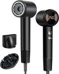Hair Dryer, 110000 RPM High-Speed Blow Dryer with 300M Negative Ions & Magnetic Diffuser, Fast Drying for 1 Min, No Heat Damage, Lightweight & Low Noise for Curly Hair, Women & Men, Home & Travel