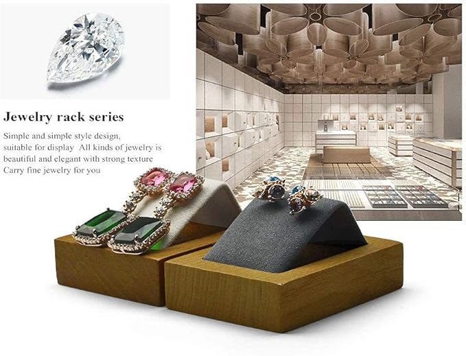 Jewelry Tray Solid Wood Earrings Display Stand for Photograph Jewelry Display Tray