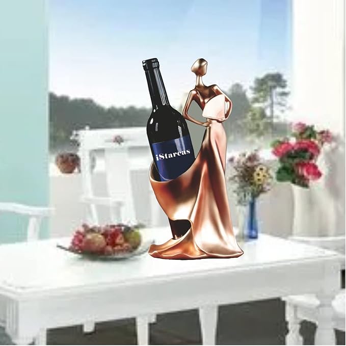 Wine Rack - Lady Wine Bottle Holder, Countertop Decorative Woman Wines Holder for Kitchen & Home Bar & Tabletop Decor & Gift