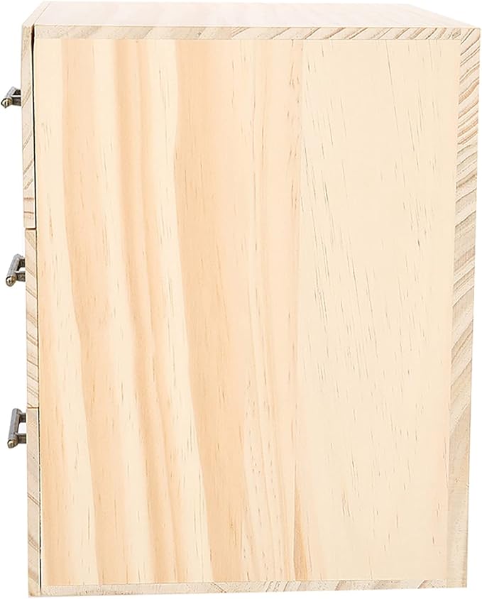 Essential Oil Storage Box - 90 Slots Three-Tiered Wooden Organizer for Oil Bottles, Essential Oil Holder, Large Capacity Cosmetic Travel Case