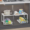 Under Sink Organizer,Pull Out Storage Organizer,2 Tier Sliding Sink Organizer Under Cabinet For Kitchen,Bathroom