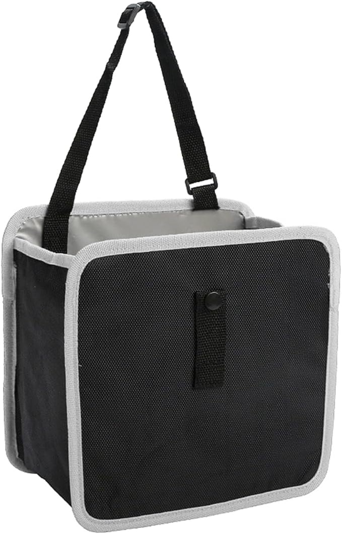 Innovative Gaps Storage Solution Hanging Garbage Holder Garbage Net Bag for A Vehicle Interior, Gray