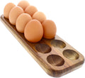 GUI'S CHICKEN COOP Egg Tray - Rustic Wooden Egg Holder For Eggs Usable in Kitchen Refrigerator, or Countertop for Display or Storage - Easy to Clean… (12 Eggs)
