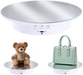 Rotating Display Stand Turntable Stand Spinning Stand for Product Shows White,7.87inch /17.6lbs Max Load,White Round