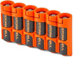 Storacell AA Battery Storage Caddy (2 Pack), Orange, Holds 6 AA Batteries (Not Included), The Original Battery Caddy, Made in The USA