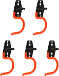 NOLITOY 5pcs Heavy Duty Metal Wall Mounted Hooks Large Capacity Storage Hangers for Garage Warehouse Mop Broom Tool Organizer Sturdy Utility Hook Holder