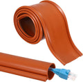 MECCANIXITY 3.3ft Cable Management Sleeve, 1 Inch, ID Flexible Cord Wires Hider Cover Insulation Snap-fit Protector for Substation, High-Voltage Electrical Networks, Red