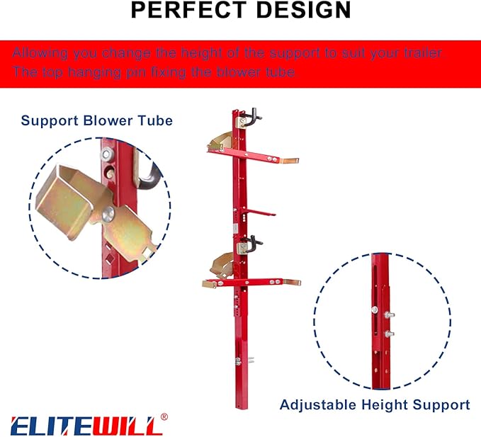 ELITEWILL 3 Place Weedeater Rack and 2 Place Backpack Blower Rack for Open Trailer