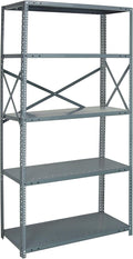Quantum Storage Systems 75-1836-5 IRONMAN Solid Heavy Duty 5 Shelves 75" H x 36" W x 18" D