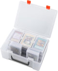 Trading Card Storage Box: Card Case Holder Organizer for 800+ Pokemon, MTG, Yugioh, TCG Cards with 11 Individual Starter Deck Box Each Holds 70 Cards