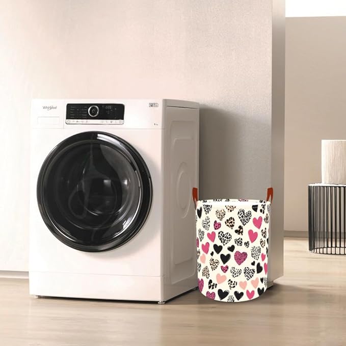 Laundry Baskets 15.7x19.7 Inch Large Collapsible Laundry Hamper with Handles Oxford Fabric Clothes Storage Bin Foldable Dirty Clothes Organizer for Bedroom Bathroom Dorm