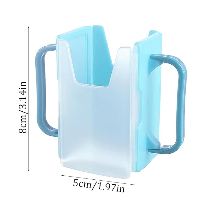 Milk Box Holder - No Squeeze Cup Holder Milk Box, Reusable Juice Bag Holder, Portable Juice Bag Length Adjustable | Juice Bag Holder with Straw Juice, Spill Proof Milk Carton Holder for Home